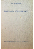 Równania różniczkowe