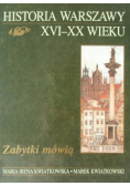 Historia Warszawy XVI do XX wieku
