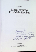 Model powieści Józefa Mackiewicza