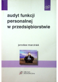 Audyt funkcji personalnej w przedsiębiorstwie