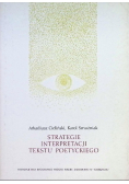 Strategie interpretacji tekstu poetyckiego