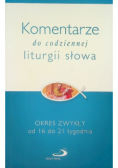 Komentarze do codziennej liturgii słowa