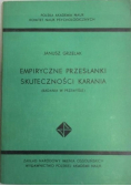 Empiryczne przesłanki skuteczności karania