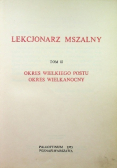 Lekcjonarz mszalny Tom 2