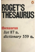 Roget's Thesaurus list 87 n, Dictionary 559 n.