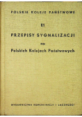 E1 Przepisy  Sygnalizacji na Polskich Kolejach Państwowych