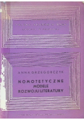 Nomotetyczne modele rozwoju literatury
