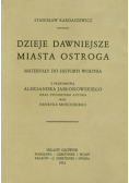 Dzieje dawniejsze miasta Ostroga