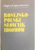 Rosyjsko polski słownik idiomów
