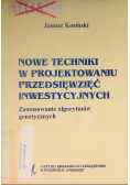 Nowe techniki w projektowaniu przedsięwzięć inwestycyjnych