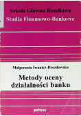 Metody oceny działalności banku
