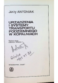 Urządzenia i systemy Transportu Podziemnego w Kopalniach