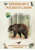 Mieszkańcy polskich lasów Książeczka edukacyjna z naklejkami