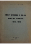 Powiat witkowski w okresie reewolucji niemieckiej 1918/1919