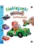 Naklejanki. Mały chłopiec. Samochody