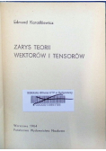 Zarys teorii wektorów i tensorów