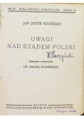 Uwagi nad Rządem Polski 1924 r.