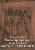Credo Apostolorum w romańskich drzwiach płockich