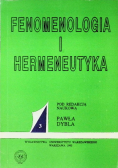 Fenomenologia i hermeneutyka Tom 3