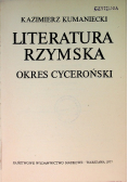 Literatura Rzymska Okres cyceroński