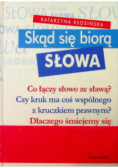 Skąd się biorą słowa