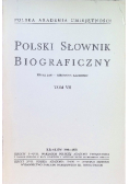 Polski Słownik Biograficzny Tom VII