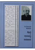 Myśli wyznania testament