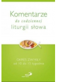 Komentarze do codz. liturgii słowa Okres zwykły