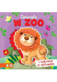 Książka z szablonem. Zwierzęta w zoo