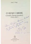 O rząd i armię: Centralny Komitet Narodowy, 1915-1917