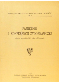 Pamiętnik I konferencji żydoznawczej