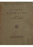 O cenę absolutu 1925r