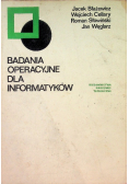 Badania operacyjne dla informatyków