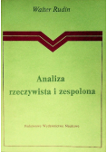 Analiza rzeczywista i zespolona