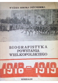 Biografistyka powstania Wielkopolskiego 1918 - 1919