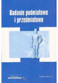 Badanie podmiotowe i przedmiotowe