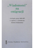 "Wiadomości" na emigracji