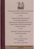 O początkach Katedry Umiejętności  Politycznych Uniwersytetu Jagiellońskiego