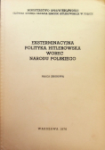Eksterminacyjna polityka hitlerowska wobec narodu polskiego