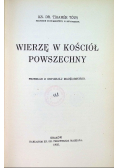 Wierzę w kościół powszechny 1935 r.