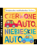 Książka rozkładanka Czerwone auto niebieskie auta