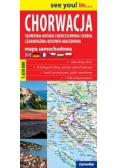 Chorwacja, Słowenia, Bośnia i Hercegowina, Serbia, Czarnogóra, Kosowo, Macedonia; papierowa mapa sam