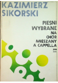 Pieśni wybrane na chór mieszany a cappella
