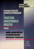 Przykłady obliczeń Zadania do rozwiązania z podstaw konstrukcji maszyn Część 2