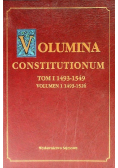 Volumina Constitutionum Tom 1 1493 - 1549 volumen 1 1493-1526