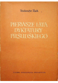 Pierwsze lata dyktatury Piłsudskiego