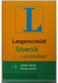 Langenscheidt słownik z przykladami polsko - włoski włosko - polski