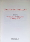 Lekcjonarz Mszalny. Tom VI. Czytania w mszach o świętych