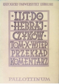 List do Hebrajczyków Tom X