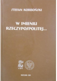 W imieniu Rzeczypospolitej